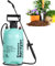BommFu Drucksprüher 5 L Füllinhalt | Gartenspritze | Sprühgerät Für Den Pflanzenschutz - Universelle Sprühflasche Für Essigsäure, Wasser, Dünger, Verstellbare Düse, Spiralschlauch