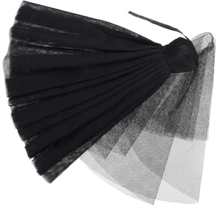 ibasenice Puppenkleidung Schwarzer Tüllrock Hochzeitskleid Für 11 Zoll Puppe Eleganter Kleidschleier Für Mädchen