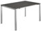 OUTLIV. Ausziehtisch Edelstahl-Gestell und Glasplatte mit Keramikbeschichtung, pflegeleicht, witterungsbeständig, 140-210x70x75 cm, Silber/Dunkelgrau