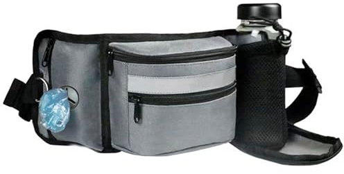 ZESTEFY Leckerlibeutel Hundetraining, Robuste Bauchtasche mit Kotbeutelspender, Flaschenhalter, Reflektor & Verstellbarem Gurt – Wasserdichtes Hundezubehör für Gassi, Training & Outdoor