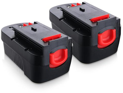 HPB18 18V 4.8Ah 4800mAh NI-MH 2 PACK Replacement for Black and Decker 18V Battery Compatible with B&D Battery 18V Tools HPB18 BA18 A1718 A18NH A18E 244760-00 Batteries