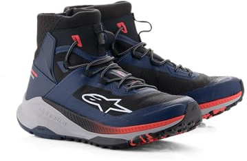 Alpinestars Speedforce XR Motorrad Schuhe, blau/schwarz/rot, 8 | Motorradschuhe