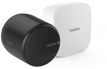 tedee GO2 Cerradura inteligente con WiFi y Bluetooth aplicación para acceso remoto, Cerradura inteligente con Desbloqueo automático Alexa Smart Home