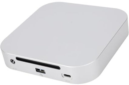 Aluminiumlegierung Dock für M4 | Dual PCIe 4.0 M.2 SSD Slots | 40gbps Bandbreite & 10gbit / S USB-A-Ports | SD/TF -Kartenleser | Vertikaler Stand & Kühlscheibe (EU-Stecker)