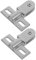 iplusmile 2pcs Glass Shower Door Pivot Hinges Repair Kit with Top and Bottom Clamps for Pivot Shower Doors and