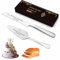 JeathFea Juego de Cuchillo y Servidor para Tarta de Boda Personalizado - Set de Pala y Cuchillo Personalizado para Tarta - Corta tartas con Nombre y Fecha (Plata)