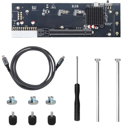 ZYMIADOU USB Typ C Externe Grafikkarte Dock Reverse Charging 40Gbps Transfer Unterstützt RTX3060 & GTX1060 Externes GPU Dock für Laptops