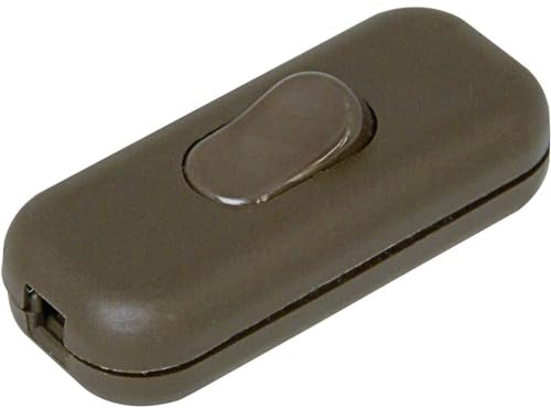 Kopp 191306002 Schnurschalter mit Zugentlastung Braun 1 x Aus/Ein 2A 1St.