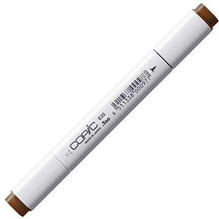 Copic Classic Coloured Marker Pen E-25 Caribe Cocoa, Art & Crafts, Colouring, Graphics, Highlighter, Design, Anime, Professional & Beginners, Art Supplies & Colouring Books