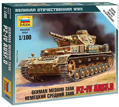Zvezda – Z6151 – Model Making – Panzerkampfwagen IV AUSF D – Scale 1:100
