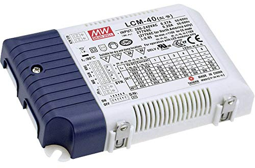 Mean Well lcm-40 Lighting Power Supply Lighting Accessory – Lighting Accessories (Lighting Power Supply, Blue, White, 47/63 Hz, 42 W, 12.2 cm, 81.5 Mm)