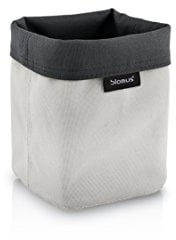 blomus 68893 Ara Korb, Stoff, sand-anthrazit, 9 x 9 x 11,5 cm