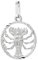 NKlaus Krebs Sternzeichen 925er Sterlingsilber 15mm Kettenanhänger Horoskop Zodiak 9164
