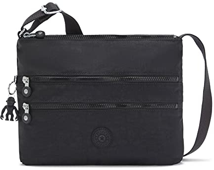 Kipling Damen Alvar Umhängetasche, Black Noir