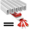 J Channel Cable Raceways 96 - White Raceway Cable Management System – 6x 16'' Cable Channels for Cord Management Under Desk. The No Screw/No Drill Cable Management Raceways. Adhesive Wire Raceway Kit