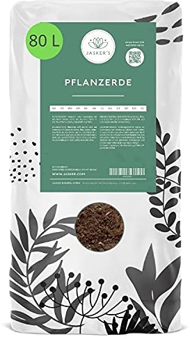 JASKERS® Pflanzerde 80 L | Luftige torffreie Erde Für Pflanzen | Gartenerde Mit Wurzelaktivator & Dünger | Nährstoffreich & In Deutschland Abgefüllt