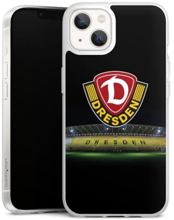 Silikon Hülle kompatibel mit Apple iPhone 13 Case transparent Handyhülle SG Dynamo Dresden Stadion SGD