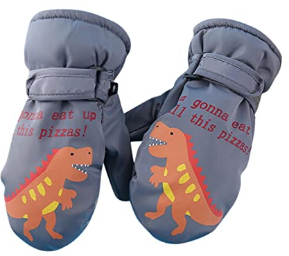 CCOOfhhc Kinder Skihandschuhe Fäustlinge Wasserdicht und Winddicht Schnee-Fausthandschuhe Atmungsaktiv Skihandschuhe Thermo Warme Winterhandschuhe für Jungen und Mädchen 5-10 Jahre