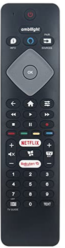 RC4154405-01R Replacement Voice Remote Fit for Philips 4K UHD LED Smart TV 43PUS7805/12 50PUS7805/12 55PUS7805/12 58PUS7805/12 65PUS7805/12 70PUS7805/12 75PUS7805/12 43PUS7805 50PUS7805