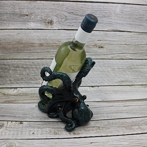 Octopus Weinflaschenhalter Küstendekor Weinflaschenhalter nautischer Weinflaschenhalter Blau