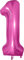 Ballon Anniversaire 1 An Rose - 101 CM Ballon Chiffre Numéro 1 Rose - Décoration Anniversaire 1 An - Décoration Fête - Vole Grâce à l'Hèlium……