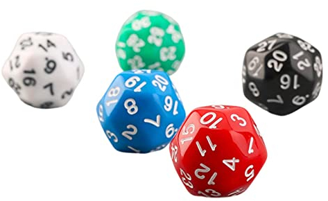 harayaa 5 Teiliges Mehrseitiges Spielwürfel Set Aus Acryl mit 30 Seiten für Den Sammeltisch