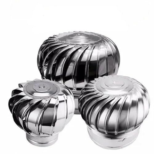 Schornsteinaufsatz Edelstahl 200 mm - Kaminaufsatz Windrad drehbar - kugelförmig, korrosionsbeständig - Edelstahl AISI 304 - Kaminlüfter für bessere Zugkraft