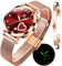 OLEVS Femmes Montres Coffret Cadeau avec Bracelet Or Rose Dames Minimaliste Simple léger Casual analogique Montre à Quartz imperméable à l'eau Deux Couleurs