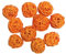 10 Stück 3 cm Rattan-Kugeln Weihnachten Hochzeit Party Deko Basteln orange, 10 Stück