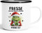 Moonworks® Emaille-Tasse Anti Weihnachten Spruch Ironie Sarkasmus lustige Weihnachtsbecher Geschenke für Weihnachtsmuffel Spruch 2 emaille-weiß-schwarz standard