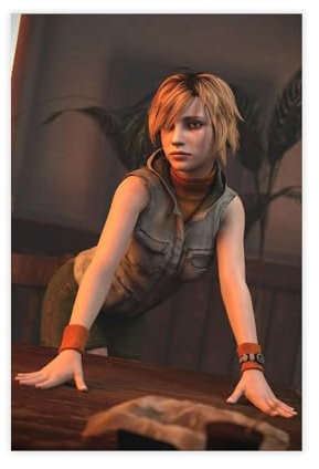 ALNILA Heather Game Silent Hill 2 Leinwand-Poster, Schlafzimmer, Dekoration, Sport, Landschaft, Büro, Raumdekoration, Geschenk, ungerahmt, 30 x 45 cm