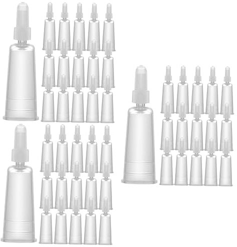 Mobestech 150 Stk Ampullen-Set Plastikflaschen für Flüssigkeiten Abgabespitzen für Ampullenflaschen Ersatzspitzen für Ampulle Ersatz-Dosierspitzen Schüttgut Handschutz Abgabekopf