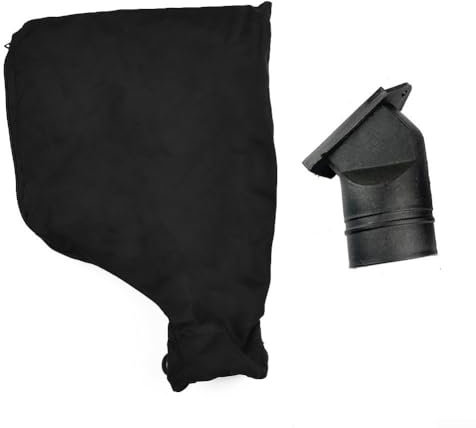 Anti dust Cover Bag And Connector for 255 Miter Saw Belt Sander Parts, Black Cloth+Plastic, Set of 2