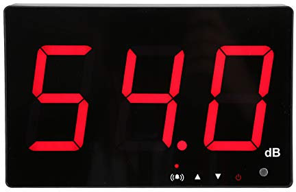 30~130 dB Schallpegelmesser, 9,6 Inches Großer LCD Bildschrim Display Wand Hängende Dezibel Noise Measuring Tester mit Datenlogger und Alarm