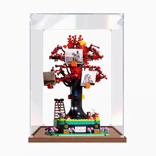 Vitrine en acrylique pour arbre généalogique Lego 21346 - Étanche à la poussière - Compatible avec Lego - Vitrine de rangement transparente (modèle non inclus) (3 mm)