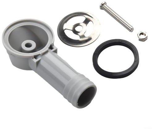 Junta de conversión de agujero de desbordamiento redondo para lavabo de cocina, Tubo de desbordamiento flexible, Material ABS, Piezas de repuesto para fregadero de cocina, Repuestos de tapón de