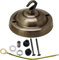 LEDSone Vintage 105mm Ceiling Rose for Light Fittings Chandeliers with Hook Suitable for Light Fixture Decor (Green Brass, 1 Pack)