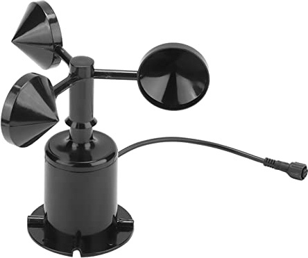 Windanemometer 0–70 M/s Umgebungssignalausgang, Impulstyp, Drei Schalen, Windgeschwindigkeitssensor, Anemometer, Drei Schalen, Windgeschwindigkeitssensor, Anemometer Windsensor