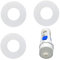 3 Pcs 816.418.00.1 Flush Valve Seal, Replacement Drain Valve Water Stop Toilet Seal, Flush Valve Base Sealing Washer Compatible Toilet Cistern Seal Kit