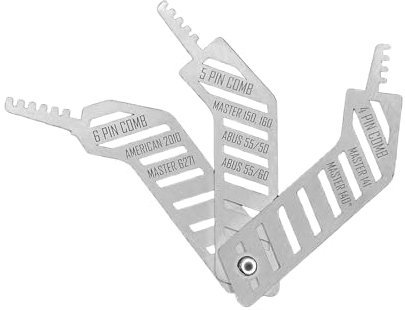 Comb Lock Picks, Covert Instruments, Lock Pick Set, Portable Stainless Steel Comb, Multifunctional Hand Tool for Emergency, Home, Office, and Outdoor Use