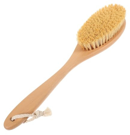 Healvian Bagno Ergonomico con Maniglia per Doccia Spazzola Esfoliante per Schiena e Facile Usare e Asciugare per Massaggi e Della