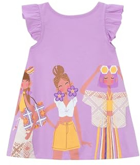 Mayoral Kleid Bestickt für Mädchen Lila 9 Jahre (134cm)