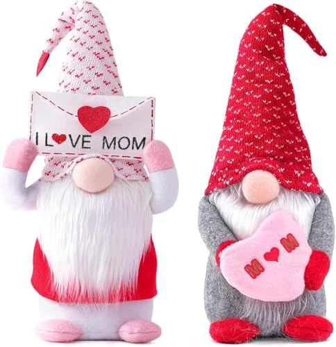 Hpbaggy Wichtel Frühling Muttertag Deko Set | Stück Figuren, Geburtstags und Muttertagsgeschenk, Puppe Ornament für Mama