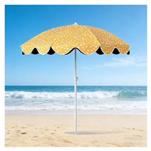 Genérico Sombrilla UPF 50+ - Protección UV - Altura Regulable - Ligera Y Portátil - Parasol De Jardín Impermeable - 155 Cm