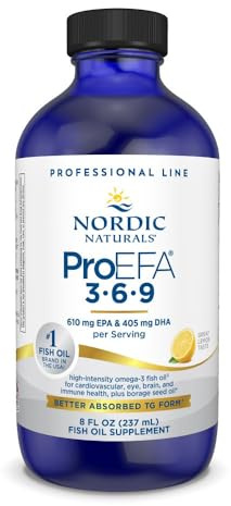 Nordic Naturals ProEFA 3-6-9, Lemon Flavor - 8 oz - 1270 mg Omega-3 - EPA & DHA with Added GLA - Healthy Skin, Cognition, & Positive Mood - Non-GMO - 48 Servings