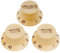Musiclily Metric Strat Knobs 1 Volume 2 Tone Control Knobs Set for Strat Stratocaster Style Electric Guitar,Cream