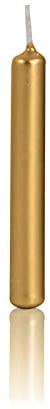 Wiedemann 580802.026 Baumkerzen lackiert, Wachs, Gold, 9.6 x 1.3 cm