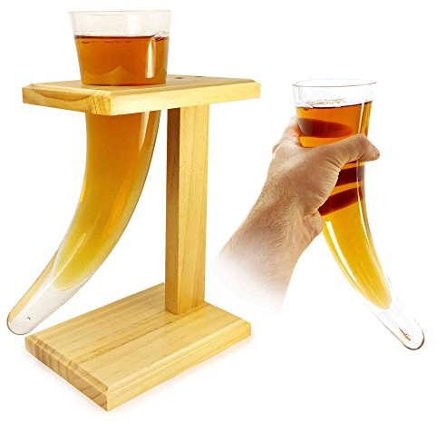 Tuff-Luv Viking Beer Horn Glass with Stand 17oz / 480ml