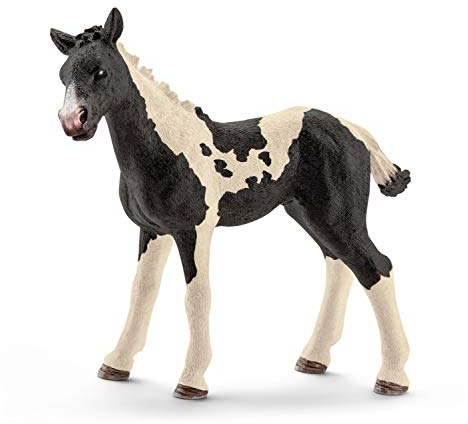 SCHLEICH 13803 Pinto Fohlen, für Kinder ab 3+ Jahren, Farm World - Spielfigur