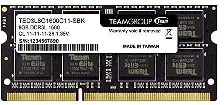 TeamGroup TED3L8G1600C11-S01 Memory SO D3 1600 8GB C11 ElL
